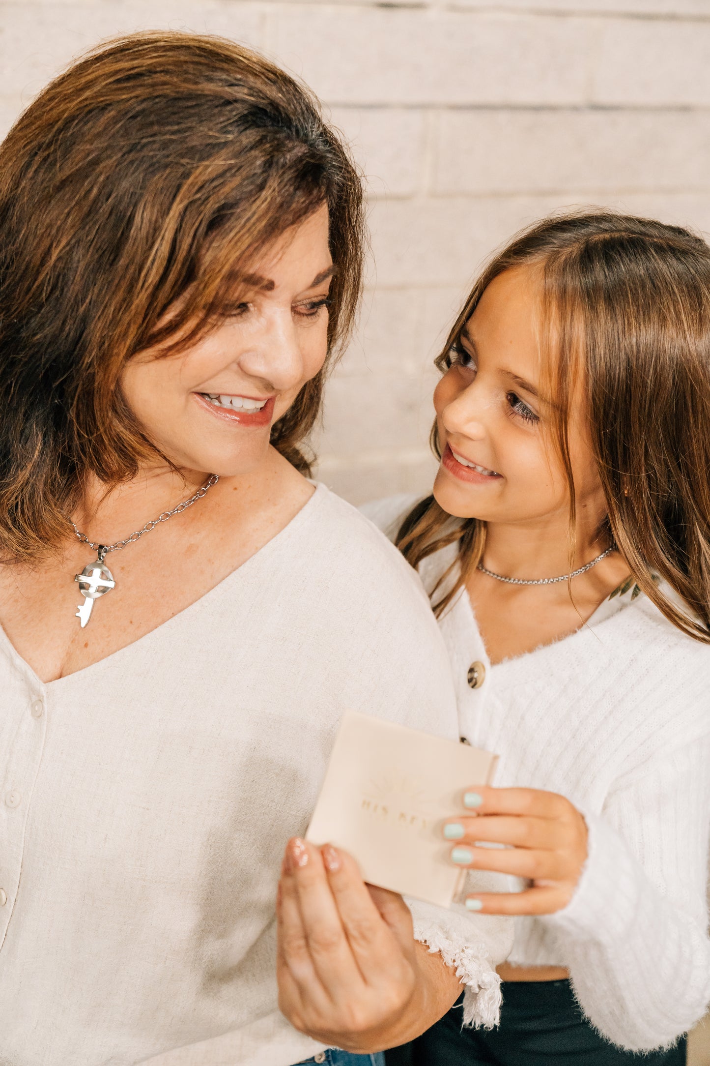 Silver Cross Grace Necklace