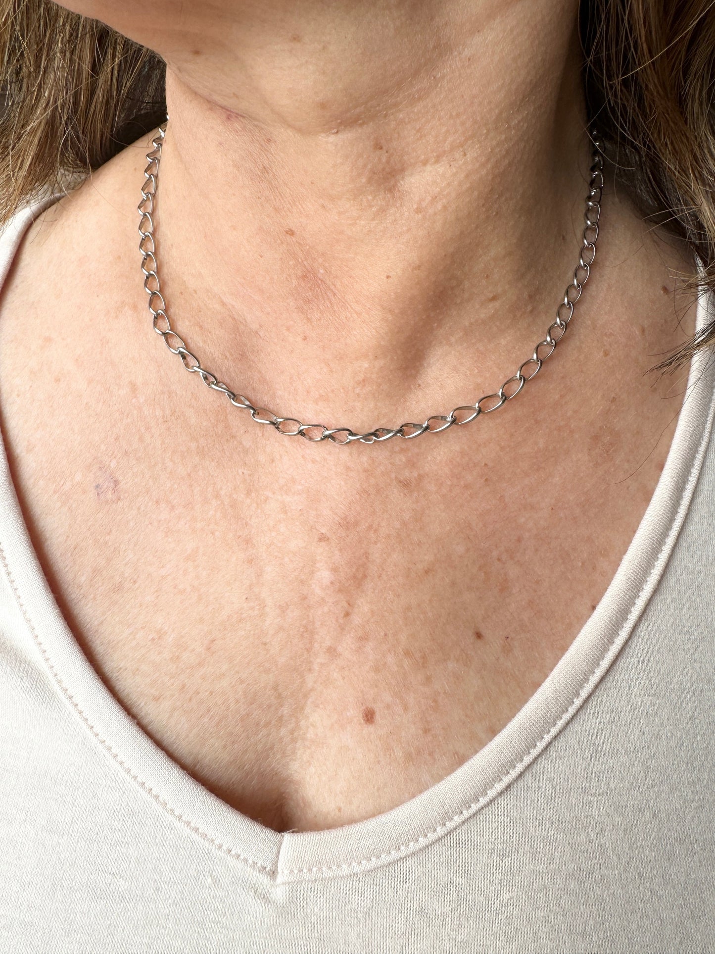 Grace Silver Cross Necklace and Chain Set