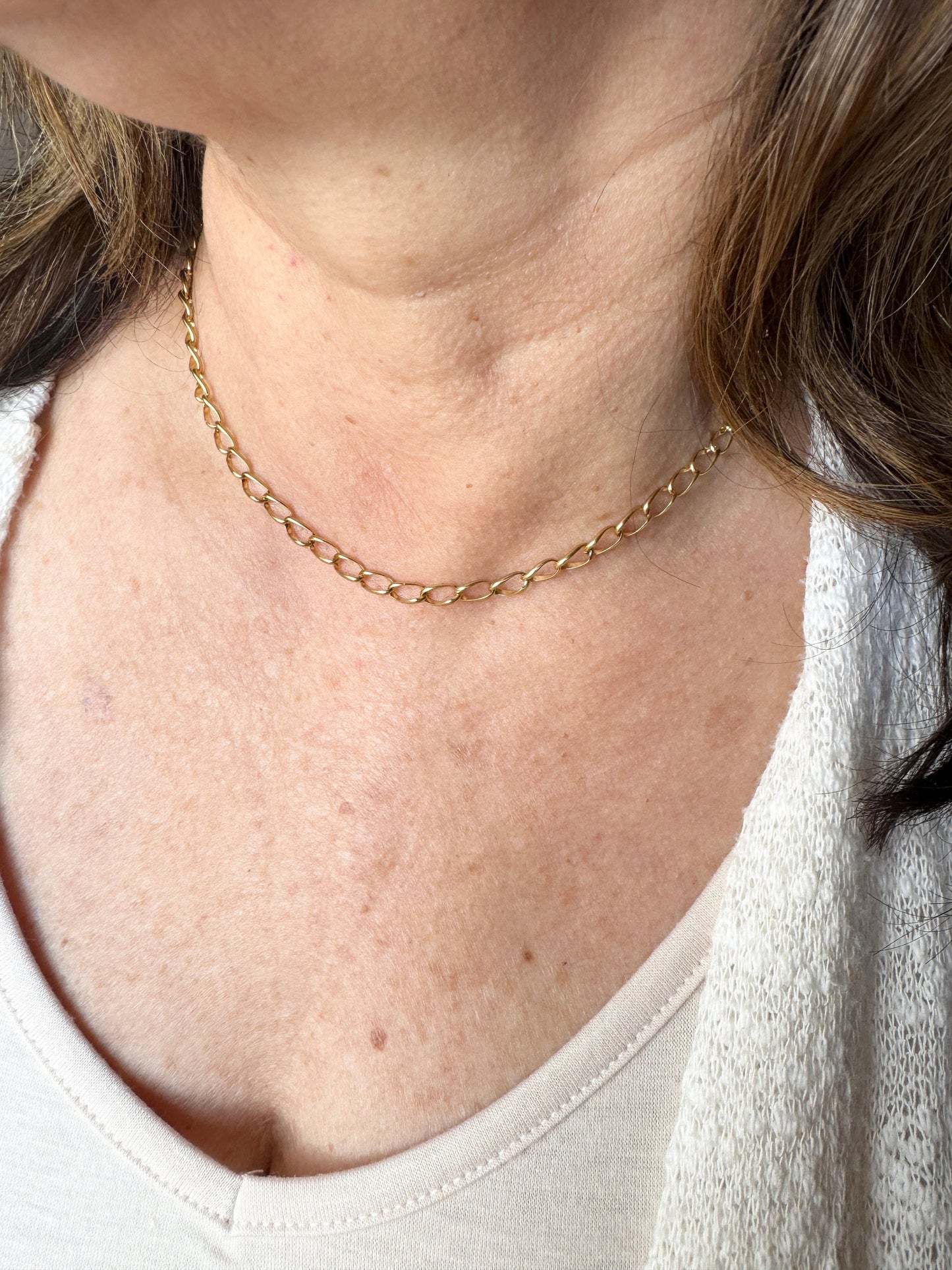 Necklace Set~ Believe Cross and Love Gold Chain