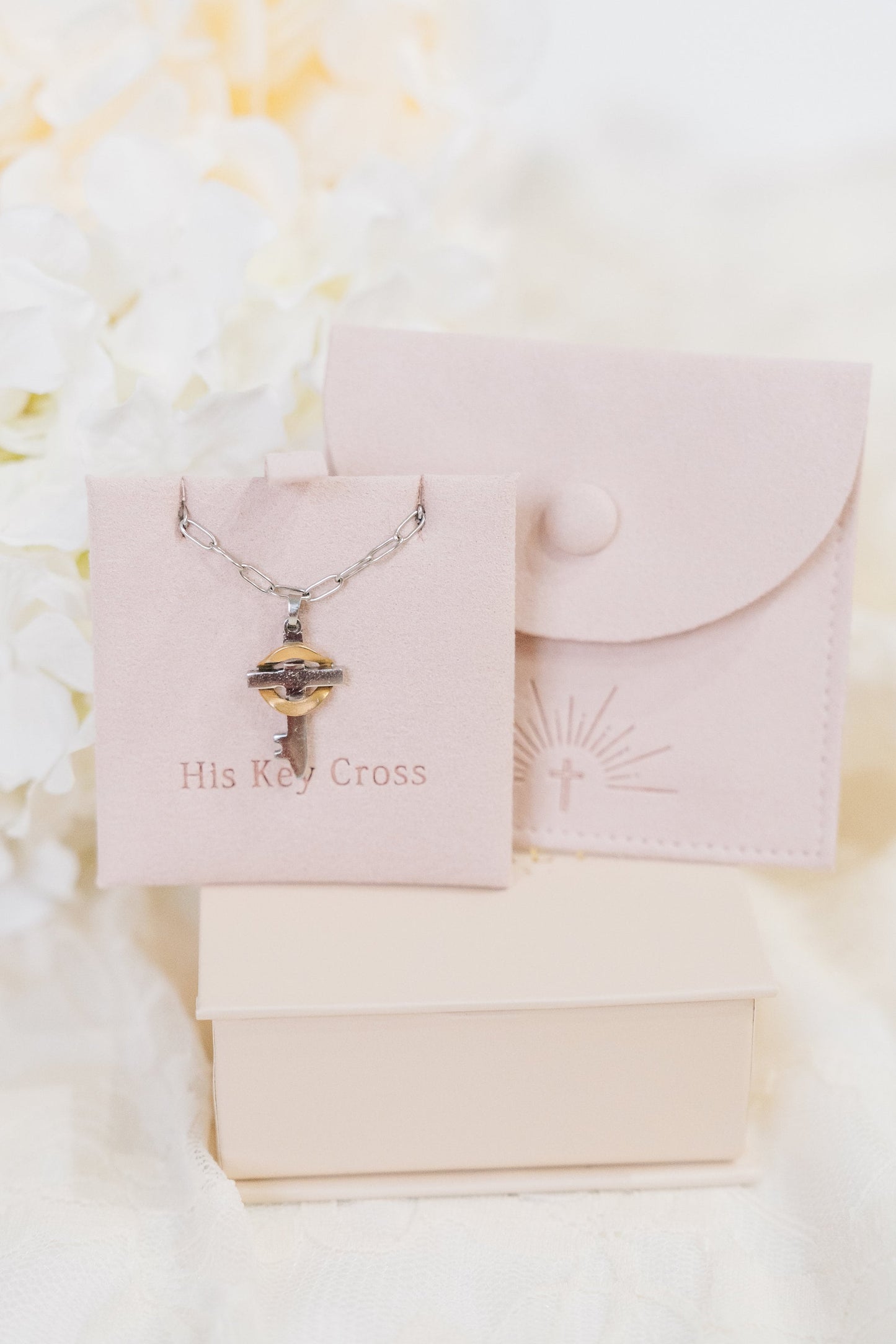 18k Gold and Stainless Believe Cross Bracelet