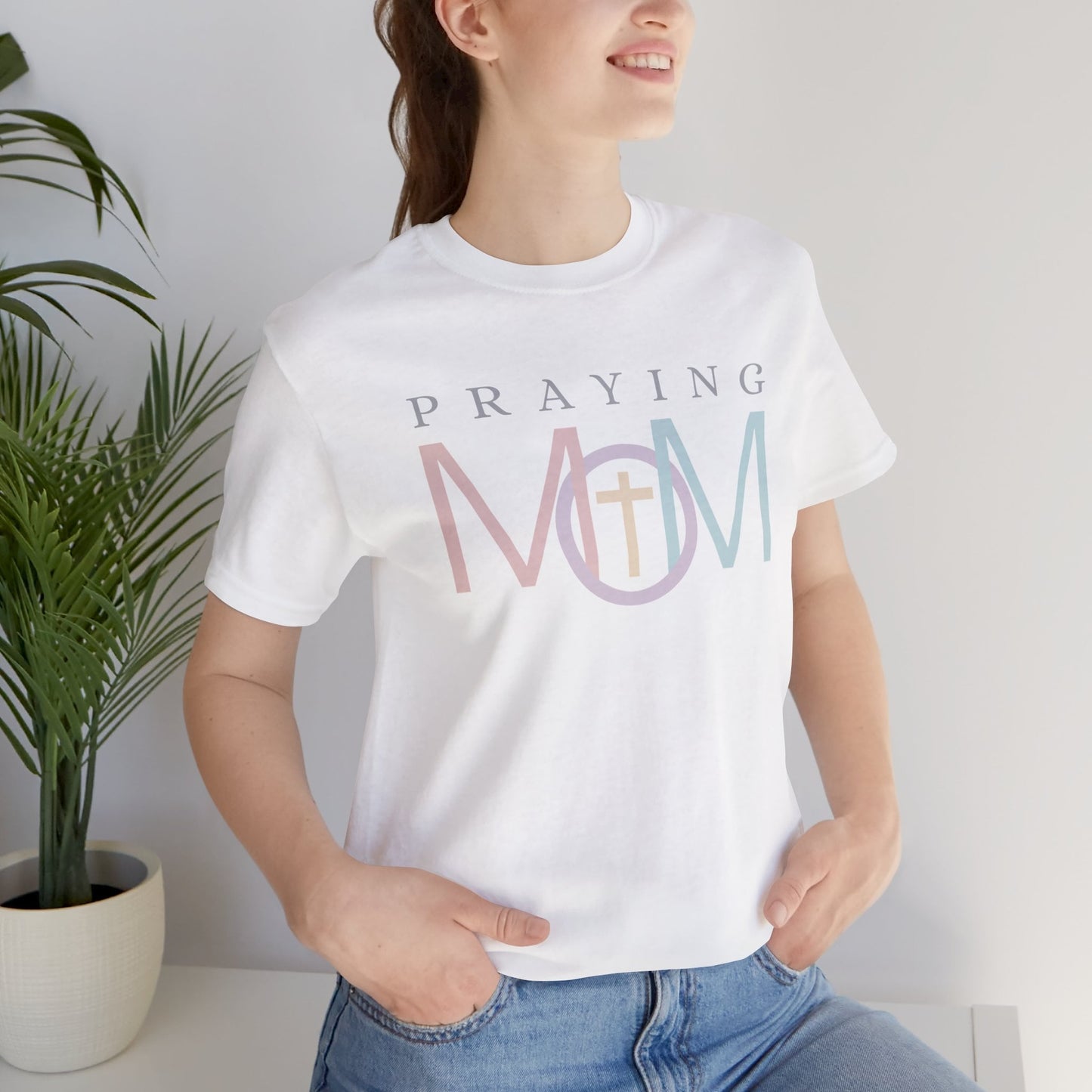 Christian Praying Mom Jersey Tee
