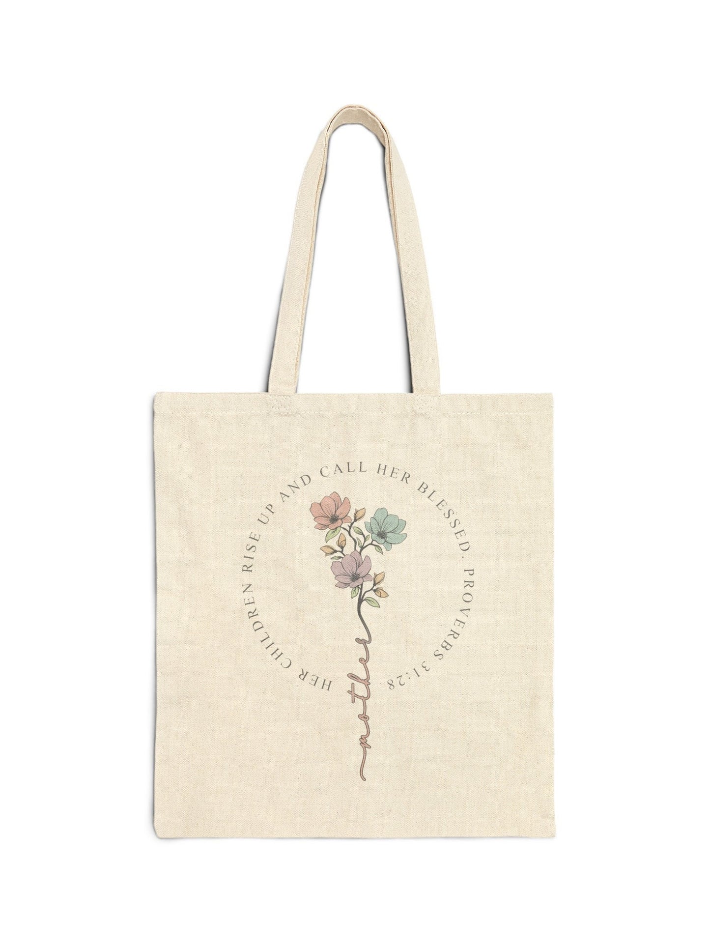 Christian Mom Tote Bag Proverbs 31:28