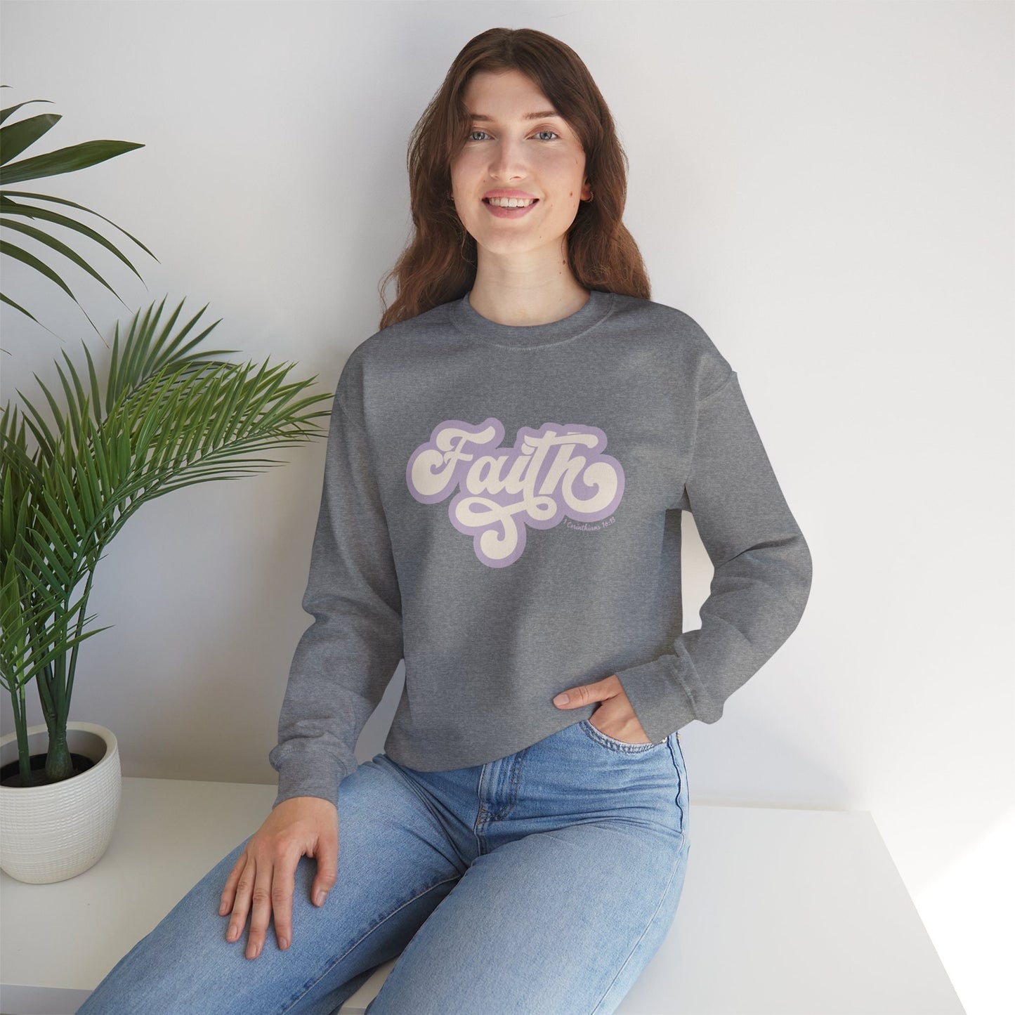 Faith Christian Mom Crewneck Sweatshirt
