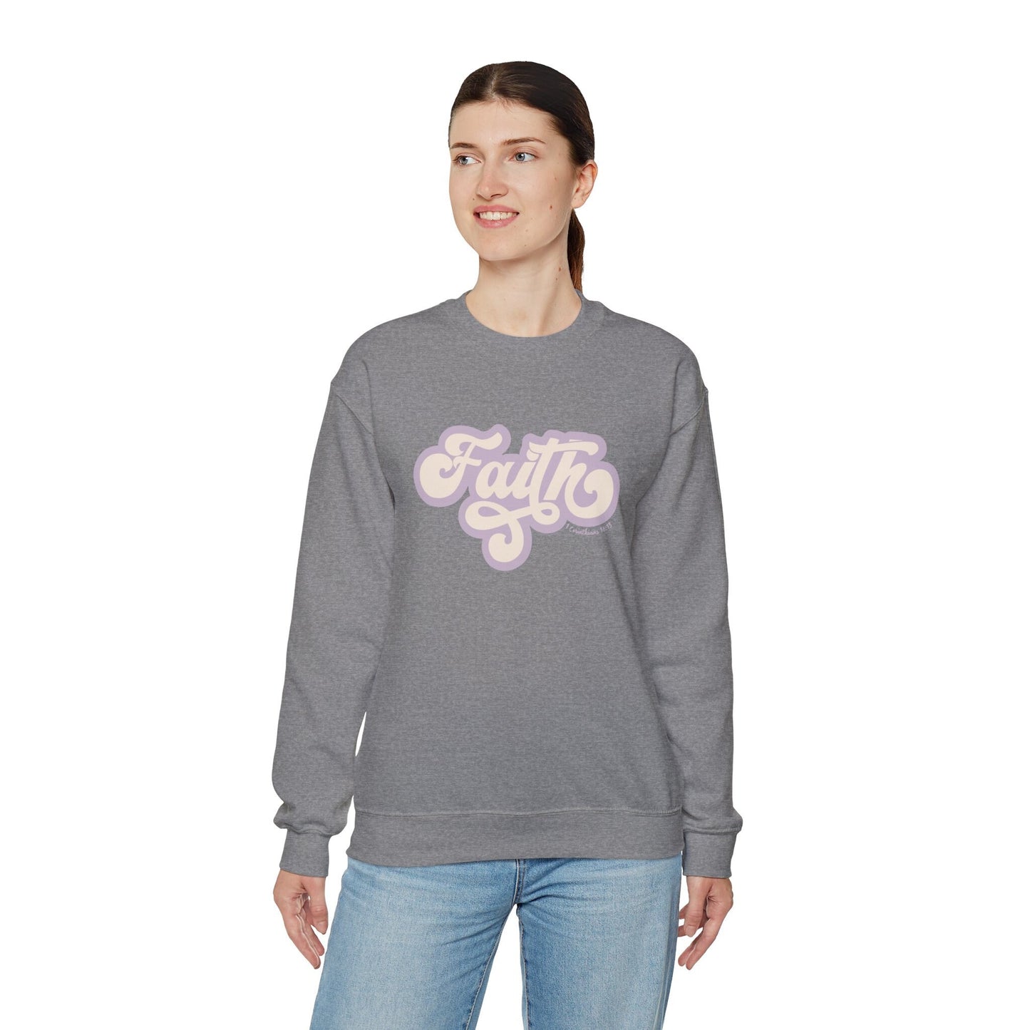 Faith Christian Mom Crewneck Sweatshirt