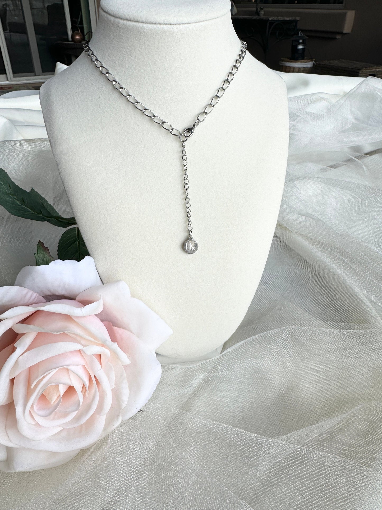 Silver Chain Stainless Steel Chain Gift for Mom Laying Necklace for Her Silver Chain Necklace Gift for Her
