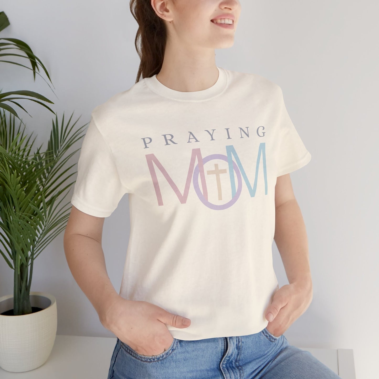 Christian Praying Mom Jersey Tee