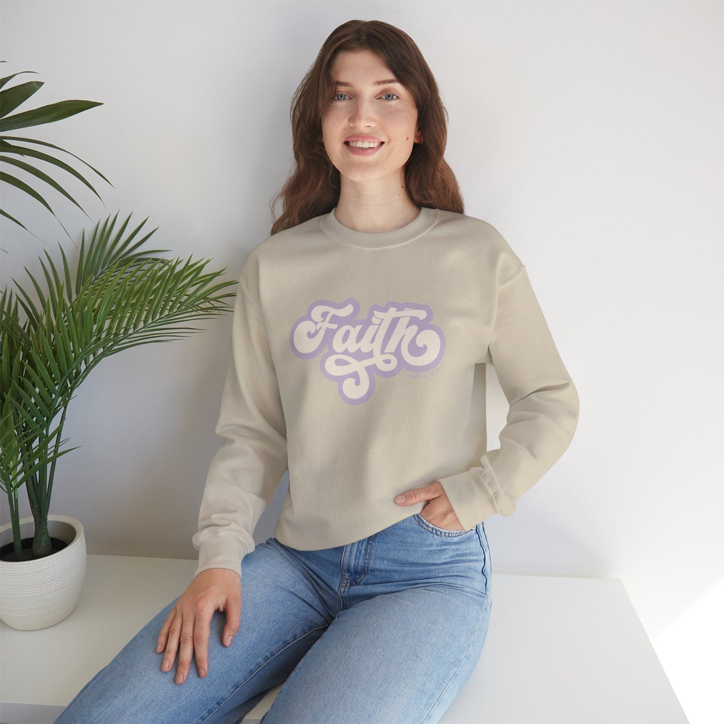 Faith Christian Mom Crewneck Sweatshirt