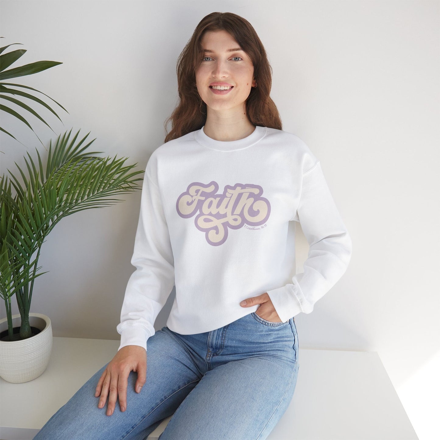 Faith Christian Mom Crewneck Sweatshirt