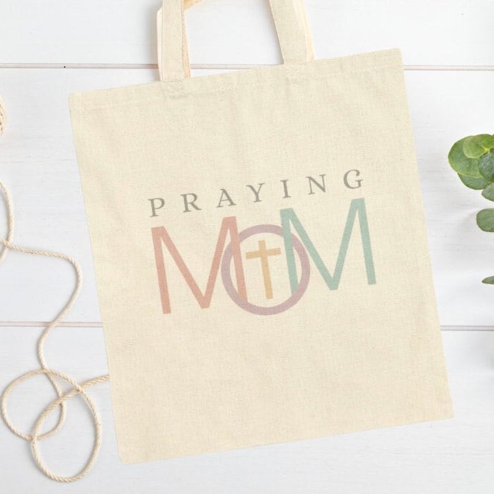 Praying Mom Tote Bag